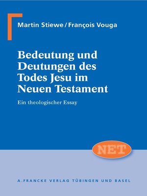 cover image of Bedeutung und Deutung des Todes Jesu im Neuen Testament